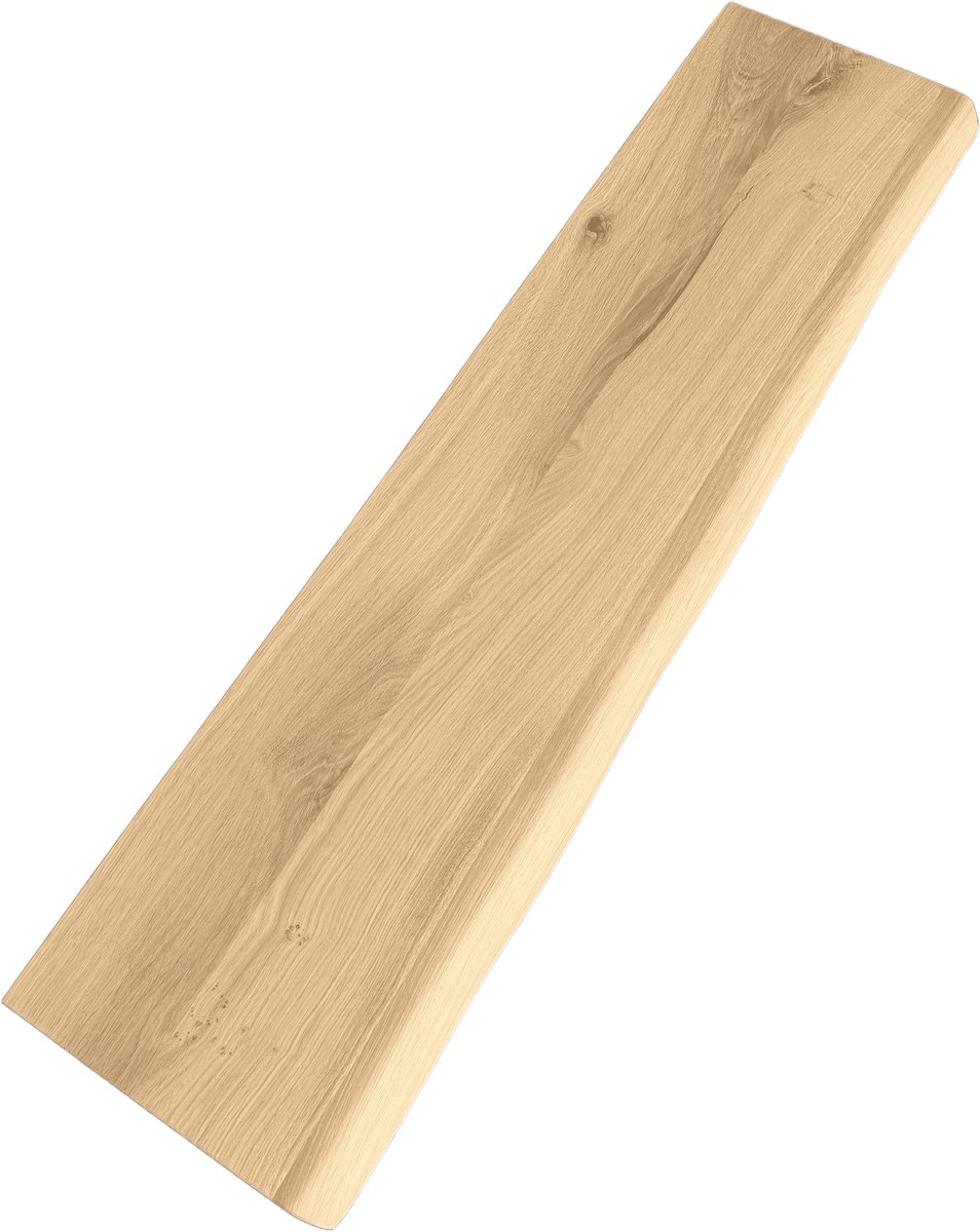 Tverdi Wandplank 100% massief eik - Softline straight - 140x25x3cm - Naturel - Tverdi