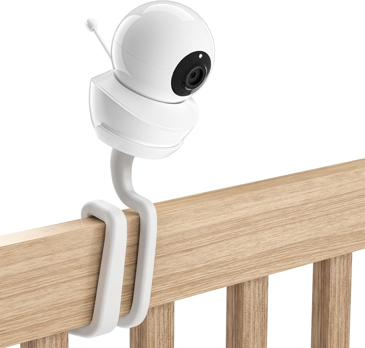 Babyfoon houder - Monitor standaard - Babykamer inrichten - 360 graden flexibel - N.v.t. - Wit