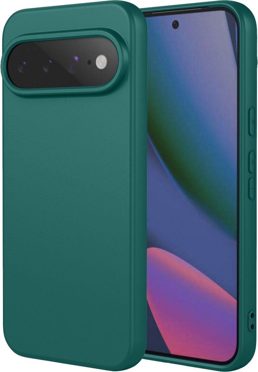 MobyDefend Hoesje - Geschikt voor Google Pixel 11 Pro XL - Matte Siliconen Backcover - Groen