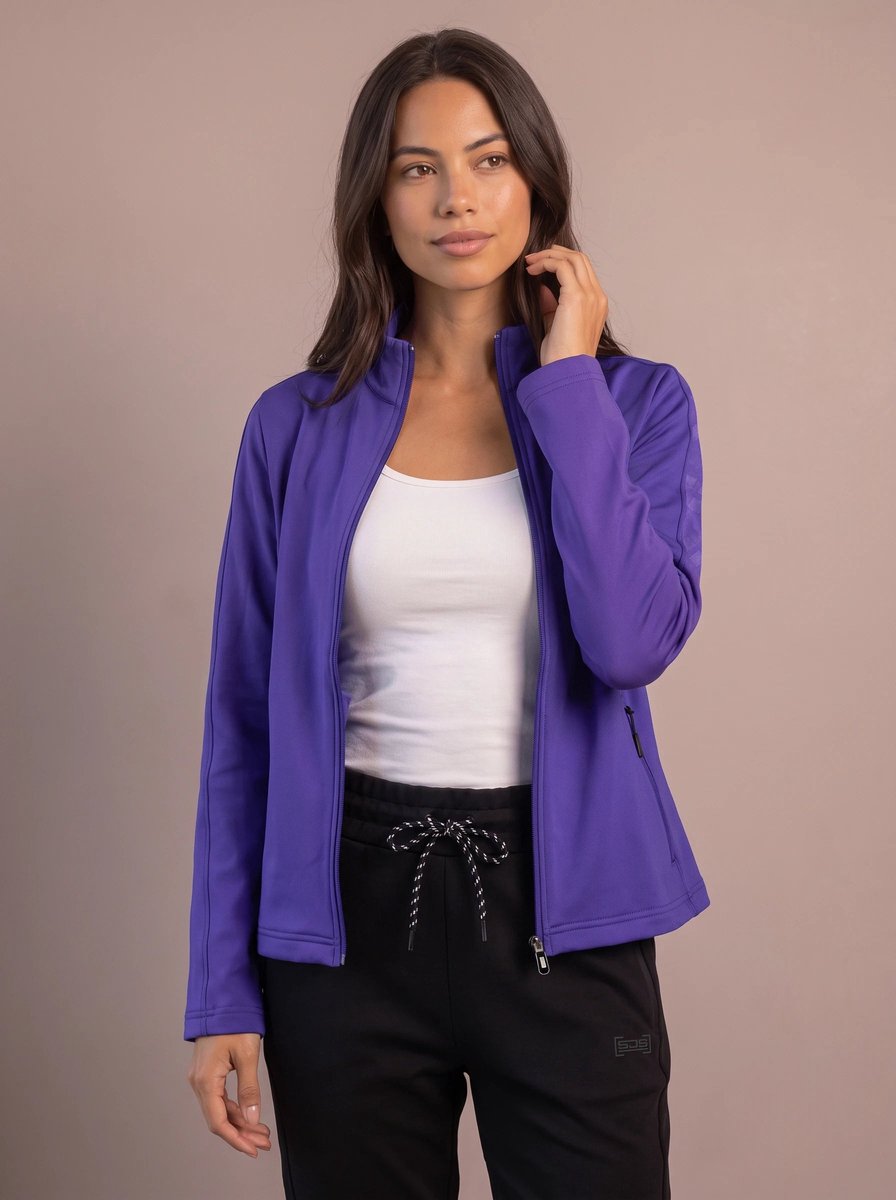 Sjeng Sports FREDERIKE - Maat: L Reflex Blue - Tennis Vest Vrouwen - Sportvest - 92% polyester, 8% elastaan, powerstretch