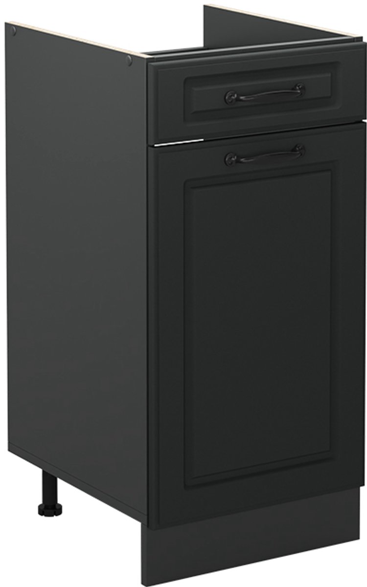 Vicco Keukenonderkast R-Line, Antraciet landelijk/Antraciet, 40 cm zonder werkblad