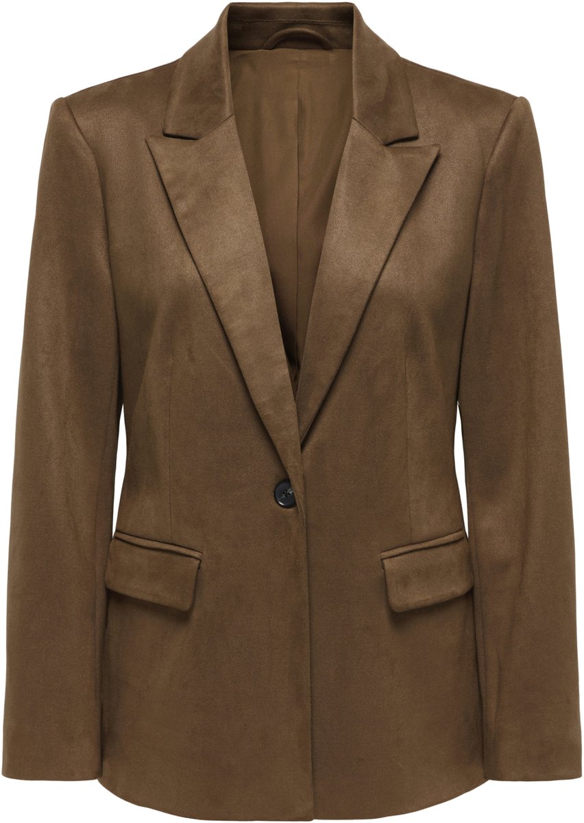 Only Blazer Onladdi L/s Faux Suede Blazer Tlr 15374893 Soft Silt Dames Maat - W40