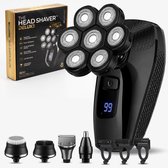 Wellshave 5 in 1 Scheerapparaat Mannen Deluxe - Skull Shaver - Gezicht en Hoofd Trimmer - Head Shaver - Elektrisch Scheerapparaat