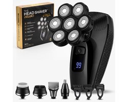 Wellshave 5 in 1 Scheerapparaat Mannen Deluxe - Skull Shaver - Gezicht en Hoofd Trimmer - Head Shaver - Elektrisch Scheerapparaat