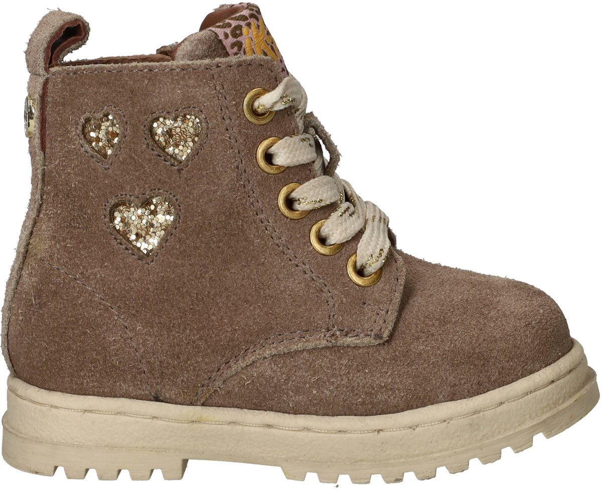 IK-KE Veterboots - Meisjes - Taupe - Maat:21