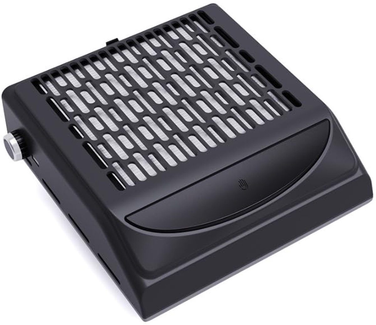 Stofafzuiging voor nagels, 100 W,5000 tpm, nagelstofzuiger, wit, professioneel huishouden en stofafzuiging, nagelstudio（zwart）