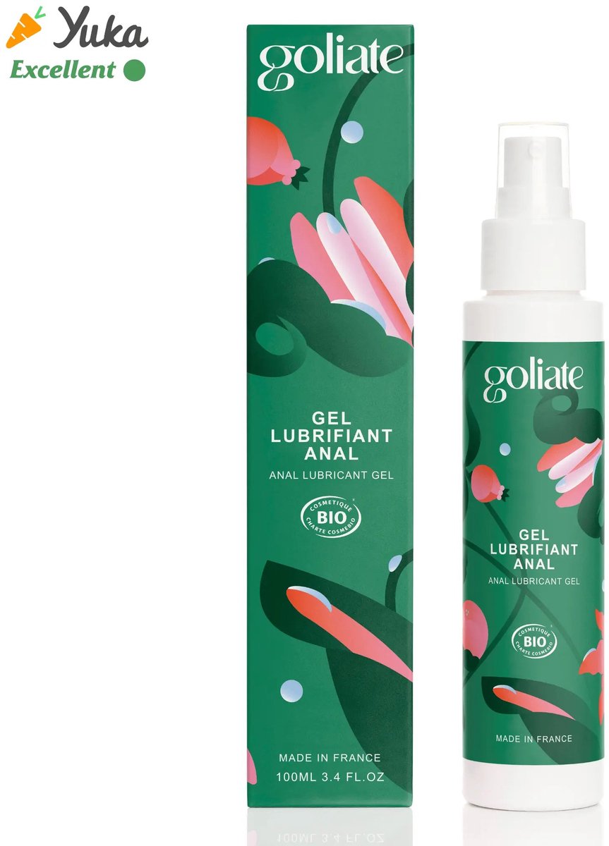 Goliate Glijmiddel Voor Anale Seks - Dik Glijmiddel Op Waterbasis - Ultra Glijdend - Gecertificeerd Biologisch - Vegan - Comfortabel En Zacht