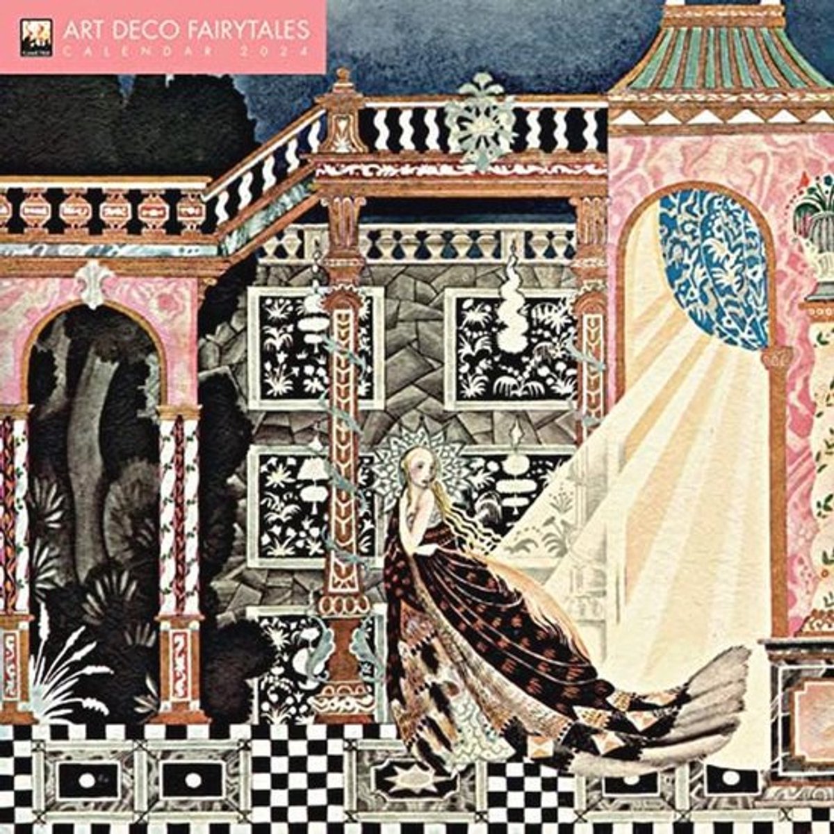 Art Deco Sprookjes Wandkalender 2024 - Originele Maandkalender