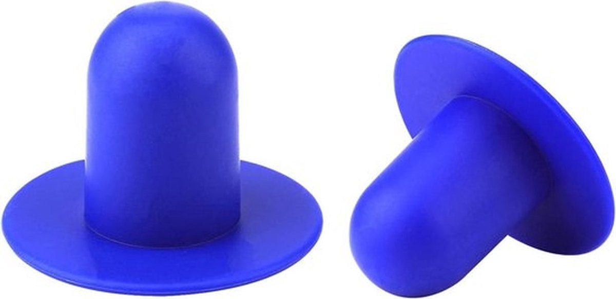 Zwembadplug compatibel met Intex en Bestway filterpomp - Vervangende zwembadwandpluggen - Bovengronds zwembad - 2 stuks - Blauw