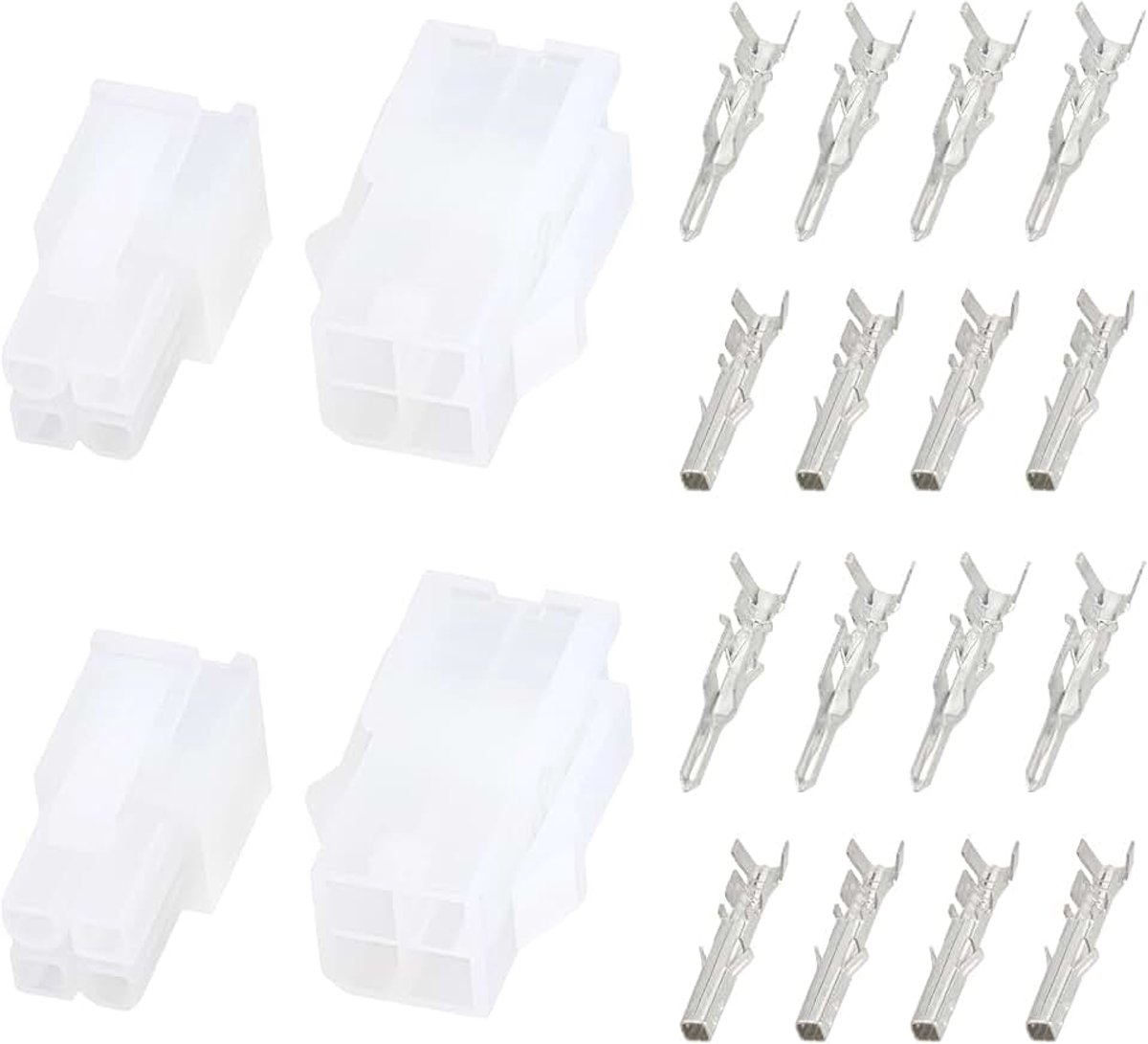 Store 2 Sets MX4.2mm 4Pin 5557/5559 Mannelijk en Vrouwelijk Connector Set Mini-FIT JR Pin Connector 39-01-2020 39-01-2021