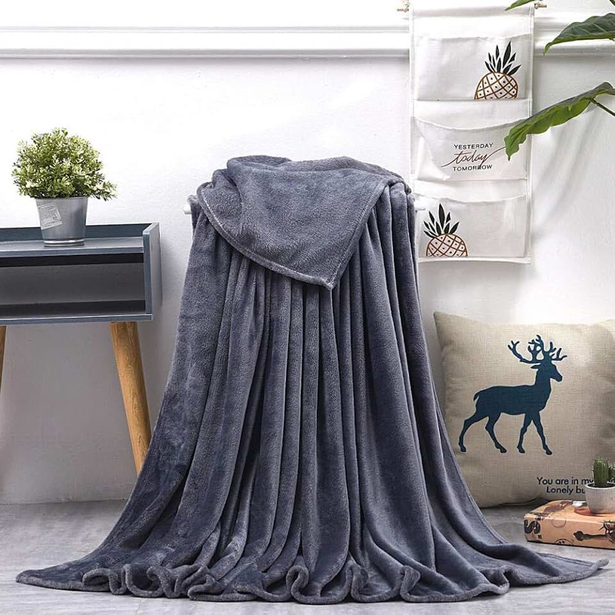 Fleece werpdekens Reisformaat - Superzachte donzige warme stevige bedspreien voor bank Microfiber deken -13_120 * 200