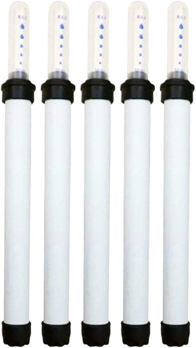5 stks Wit Waterniveau Indicator Guage Tester, Bodem Vochtmeter, Sensor, Sonde, Prachtig Tool voor Potplanten 20cm/17.5cm