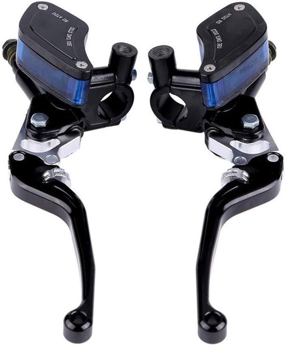 Hydraulische Koppeling Master Cilinder 22mm CNC Motorfiets Rempomp met Verstelbare Hefboom (Zwart) - Betrouwbare Prestaties en Eenvoudige Installatie