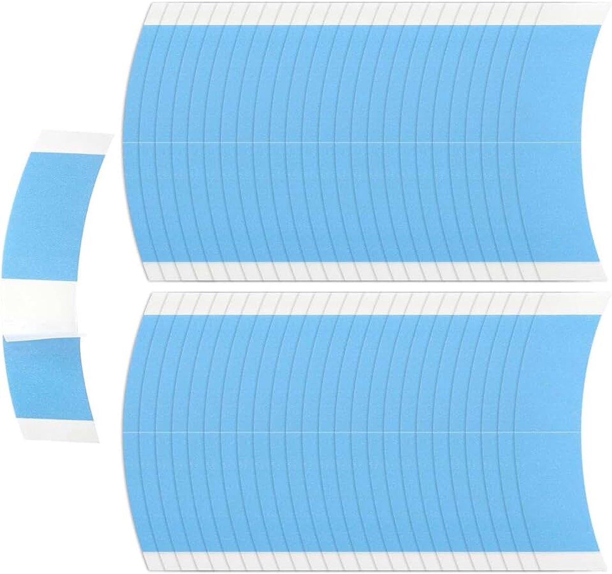 60 stuks pruiklijmtape, pruiktape, dubbelzijdige pruiktape, lijm voor extensions, bondingtapes, waterdichte vervangingstapes, plakstrips, onzichtbare pruiktape