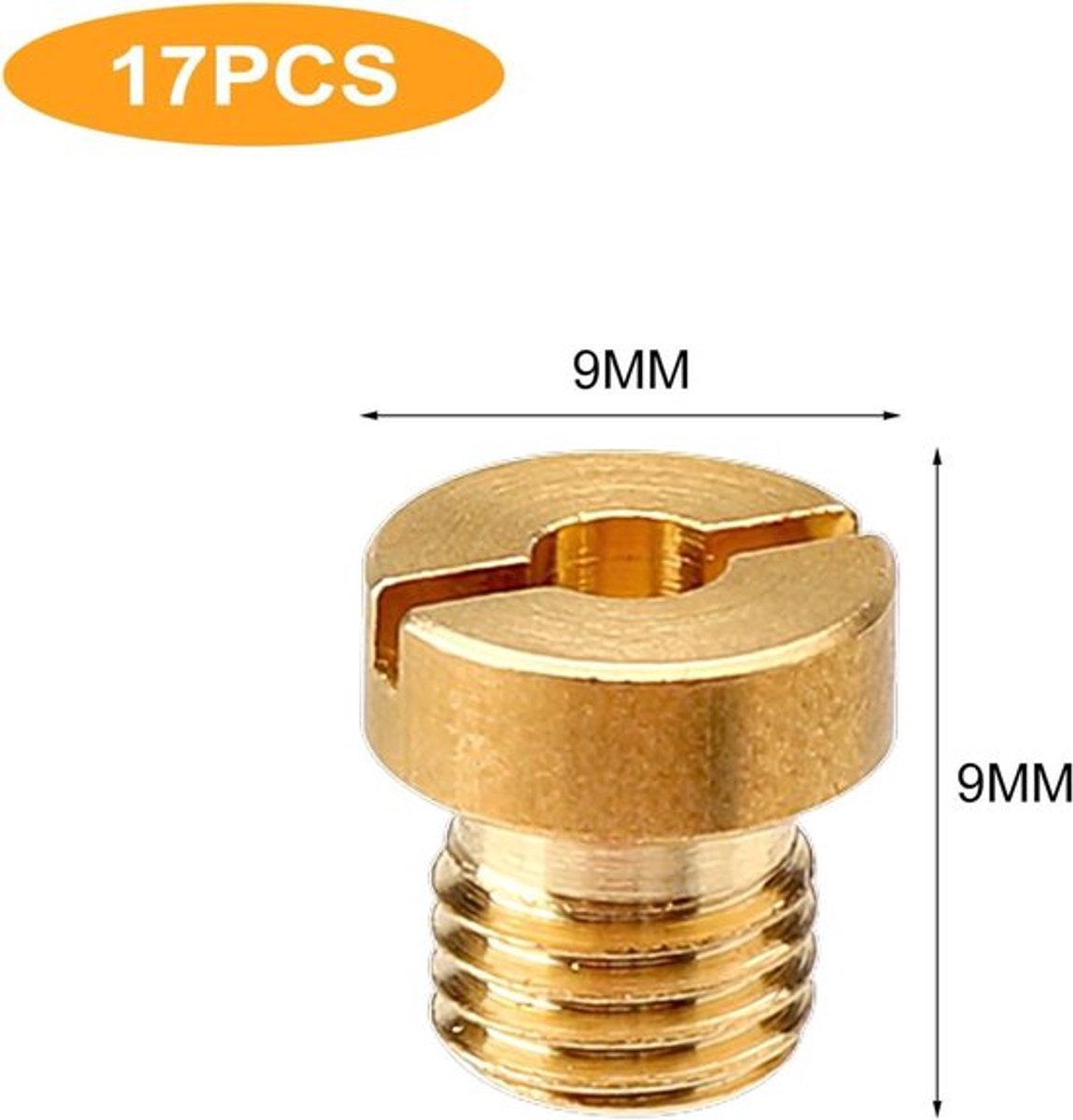 Carburateursproeiers 17 stuks set M6 metaal gasgrill scooter motorfiets
