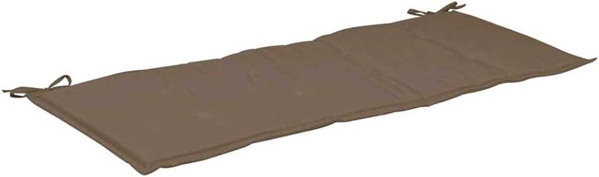 Kussen voor tuinbank, zitkussen, bankkussen, bankkussen, bankkussen, bankkussen, stoelkussen, taupe, 120 x 50 x 3 cm
