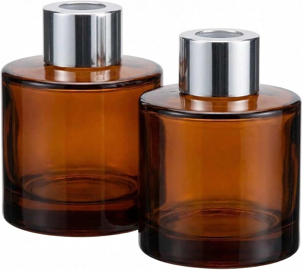 2 Stuks 50ml Lege Glazen Diffuser Flessen Diffuser Potten Essentiële Olie Aromatherapie Container Geur Accessoires Gebruik voor DIY Vervanging Riet Diffuser Sticks Sets