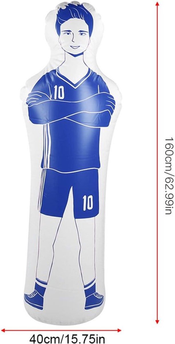 Praktijk Dummy Boksen 40x160 cm - Opblaasbare Tumbling Training Mannequin voor Boksen, Voetbal & Outdoor Sport