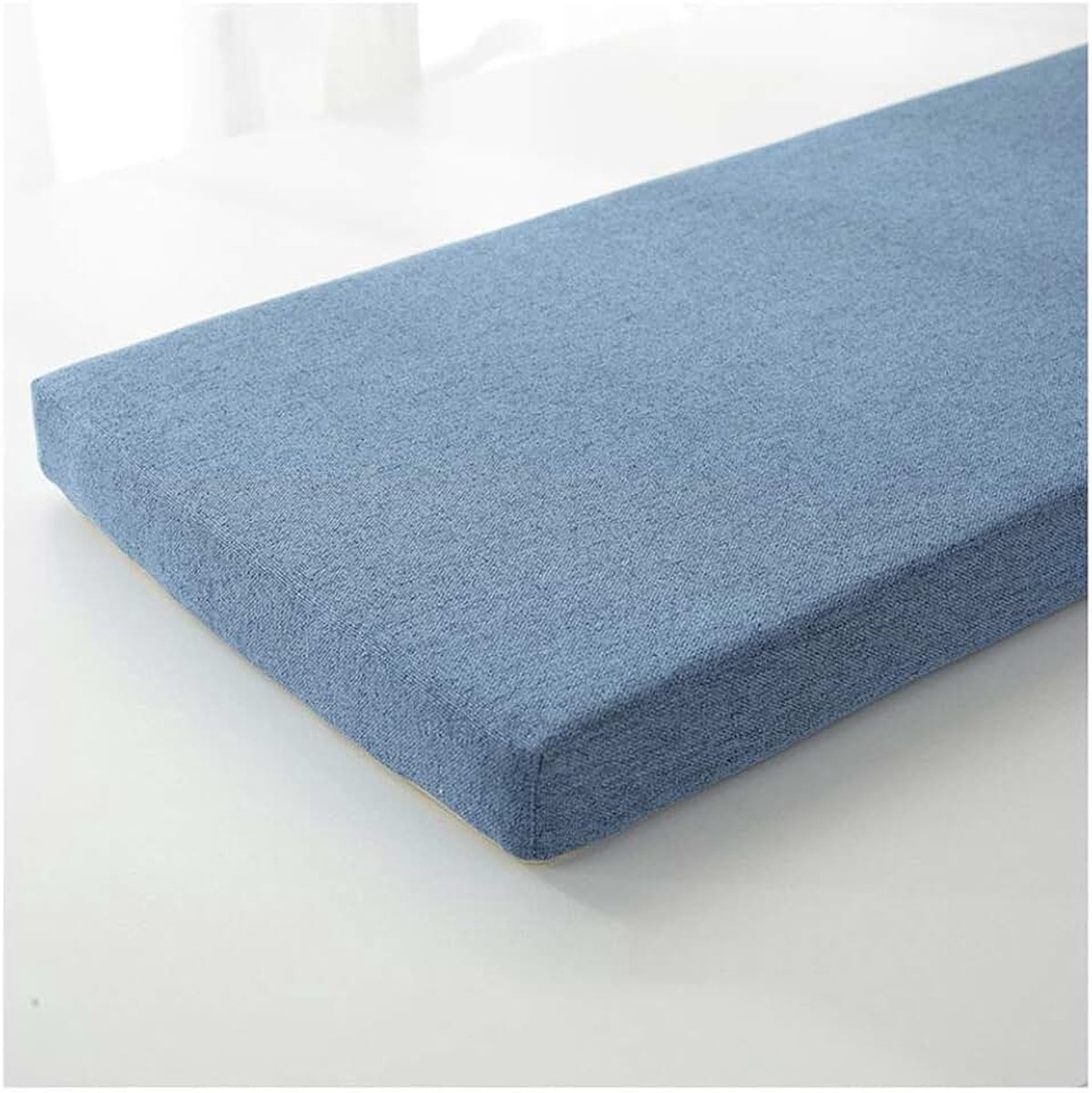 Bench Pad Kussen 2 of 3 zits, Bench Mat Pad Vervanging Matras Stoel Pad Indoor Outdoor voor Tuin Bank of Swing Tuin Bank Patio Pad Tuin Bank Patio Pad-G48 blauw 150×30×5cm (59×1