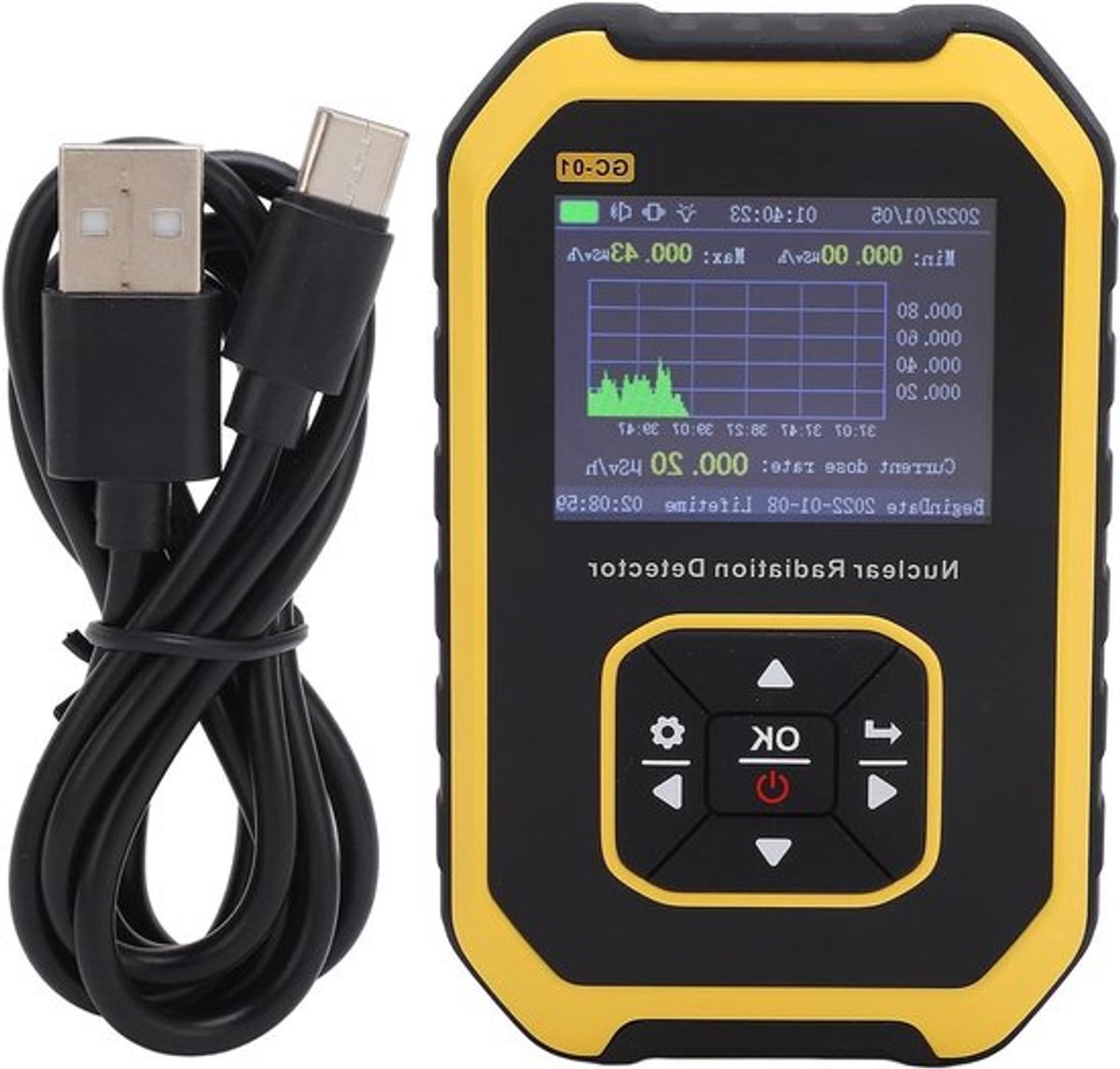 Digitale Geiger Teller voor Real-Time Monitoring van Straling, Ideaal voor Marmer Tegels en Veiligheidstests