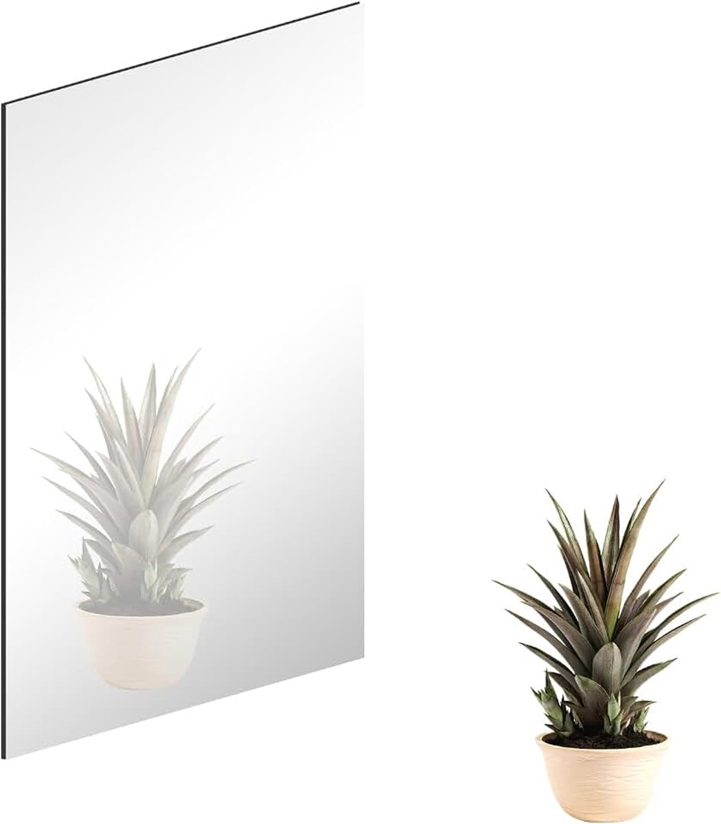 Zelfklevende Niet Glas High Definition Flexibele Frameloze 40x30cm Stick op voor Badkamer Thuis 3mm