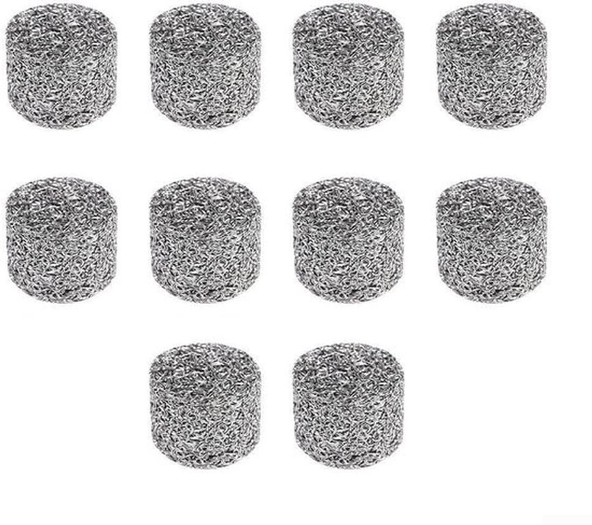 Schuimlans Filters 10 Stuks - Roestvrij Staal - Vervangende Accessoires - Hoge Druk 3000 PSI - Afmeting 14x10 mm - Effectieve Schuimgeneratie