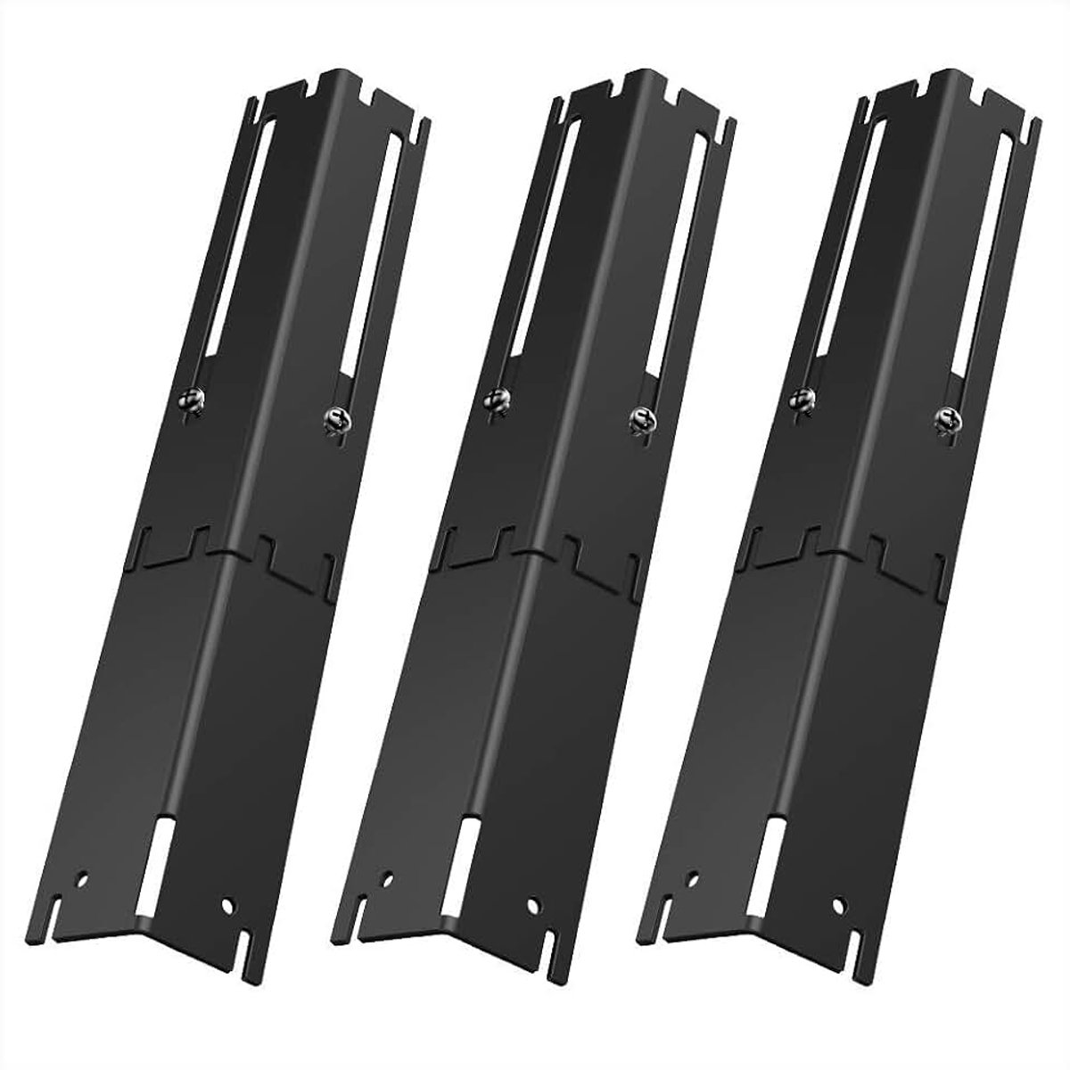 Vervanging Heavy Duty verstelbare porseleinen stalen warmteplaat schild, warmte tent, smaakmaker bar, branderdeksel, vlamtemmer voor gasgrill, verlengt van 30,5 cm tot 53,3 cm L, 3