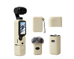 Casalora Beschermhoes voor DJI Osmo Pocket 3 -Silicone - Cover - Action Cam Accessoires -Abrikoos