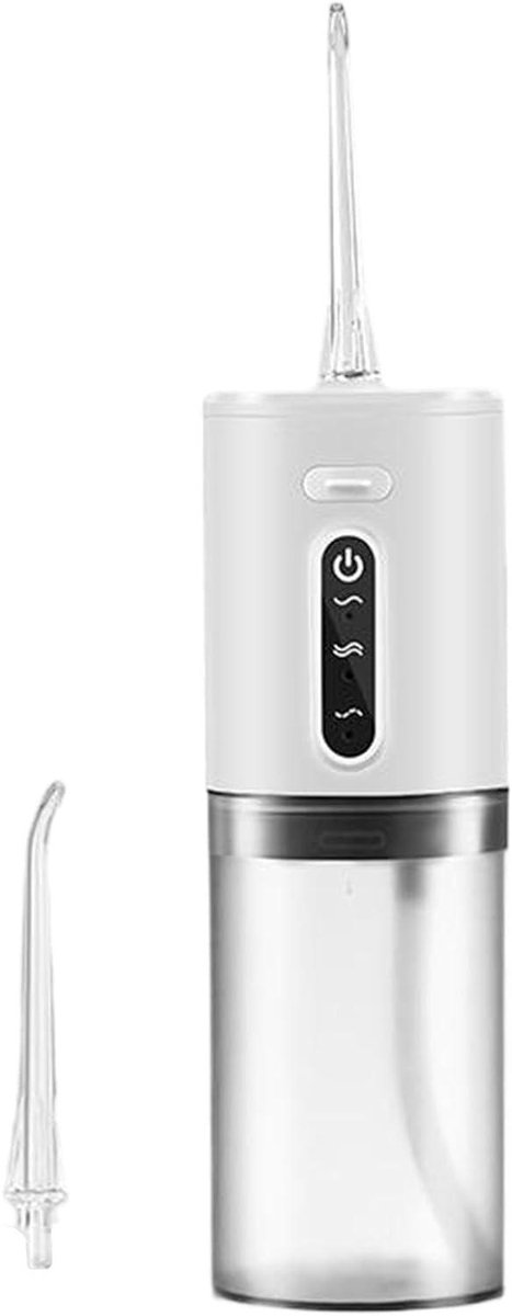 Draagbare waterflosser - Monddouche - Tandhygiëne Verbeteren - 3 Reinigingsmodi - 270 ml Reservoir - Wit
