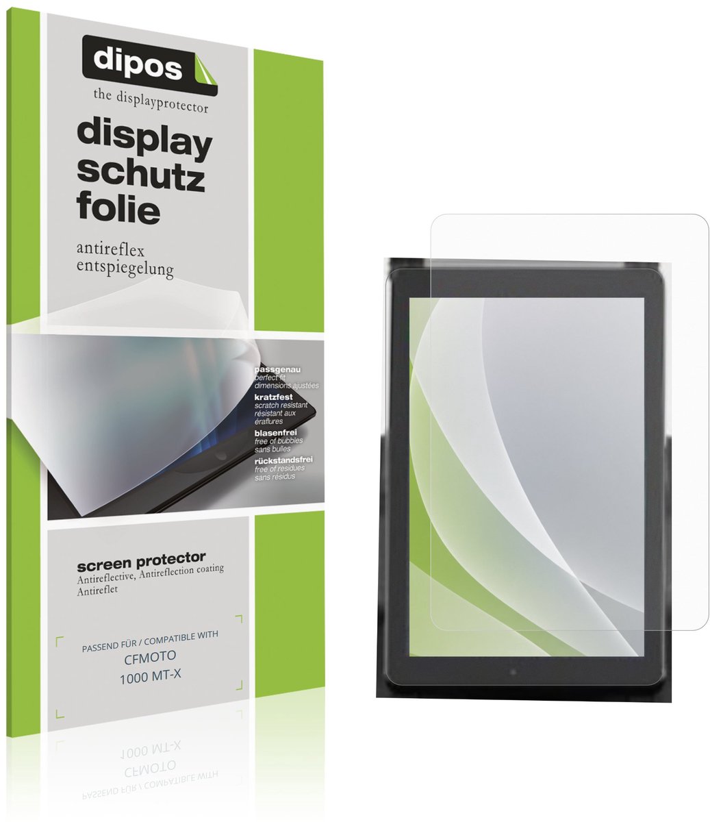 dipos – 2x Matte Beschermfolie geschikt voor CFMOTO 1000 MT-X | Krasbestendige & antireflecterende Screenprotector Ultra-Thin