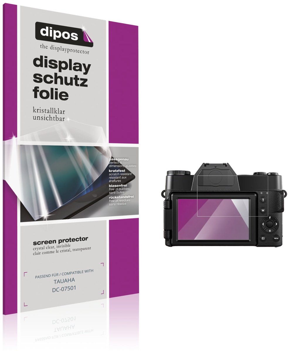 dipos – 4x Beschermfolie geschikt voor TAUAHA DC-07501 | Krasbestendige & heldere Screenprotector Ultra-Thin