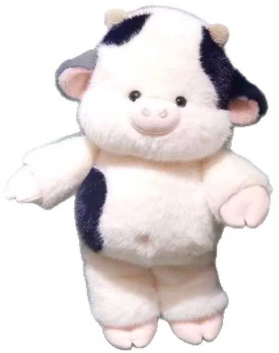Casalora Pluche Knuffel – Kawaii Koe Pop – 40 cm – Koe Knuffel – Zacht Knuffelkussen – Schattig Dierenkussen – Cadeau voor Kinderen en Volwassenen