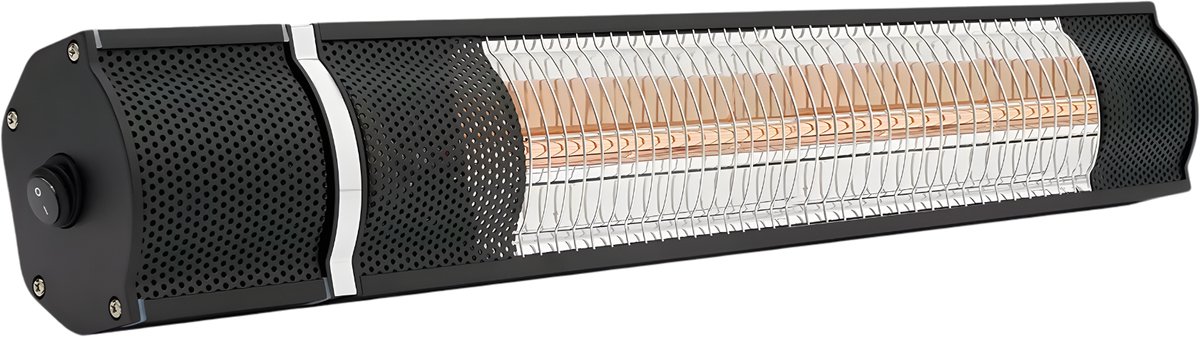 Afstandsbediening Waterdichte Infraroodverwarmer – Voor achtertuinen, patio en decks – Wandgemonteerde elektrische verwarming – Kleur: roze, materiaal: aluminiumlegering
