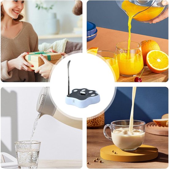 Automatische mixer - Mixbeker basis - Dranken mengen - Oplaadbaar en draagbaar - 12 x 16.5 cm - Blauw — afbeelding 5