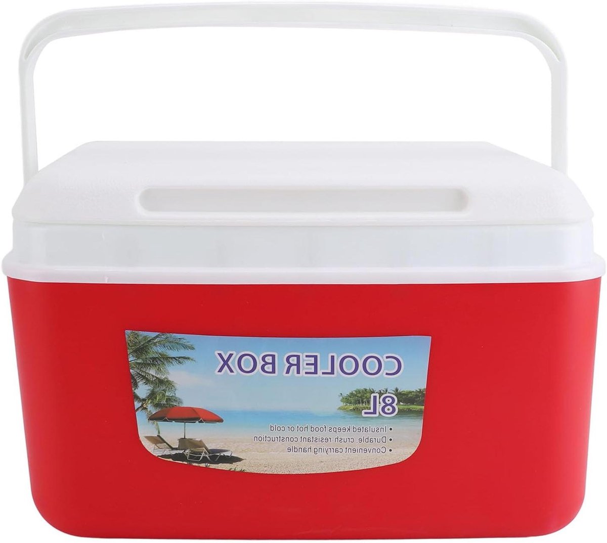 Geïsoleerde Koeler - Draagbare Koelbox - Buiten Activiteiten - Efficiënte Isolatie - 8 Liter - Rood