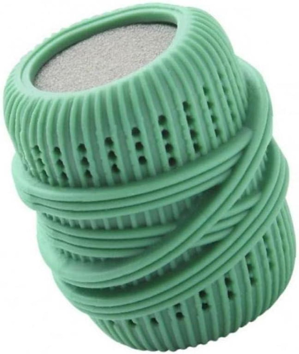 Wassen Ballen - Haar Verwijderaar - Dierenharen Verwijderen - Herbruikbaar - 2 stuks - Groen Rood