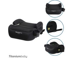 Titaniumbaby Tano i-Size - Zitverhoger - ISOFIX *nu met verstelbare isofix* - Autostoel Booster - 22-36 kg, 125-150 cm.