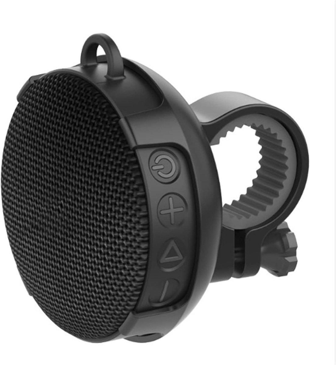 Draadloze Bluetooth 5.0-luidspreker, Luidspreker met Krachtige Bassen | IPX7 waterdicht, 40mm, 750mAh. Stuurbevestiging & karabijnhaak. 3 modi (BT, TF, AUX), Ideaal voor fietsen, kamperen, wandelen