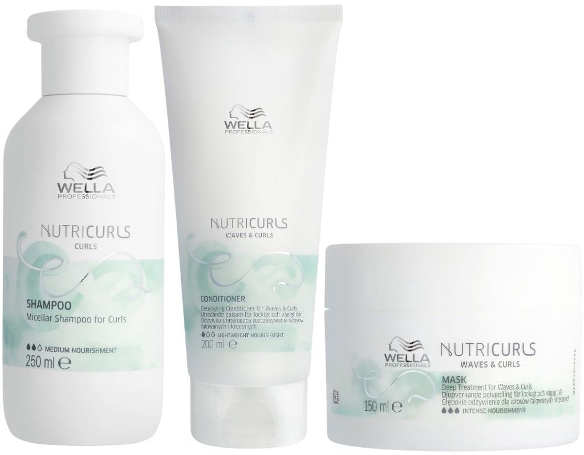 Wella - Nutri Curls Luxe Set - 250+200+150ml