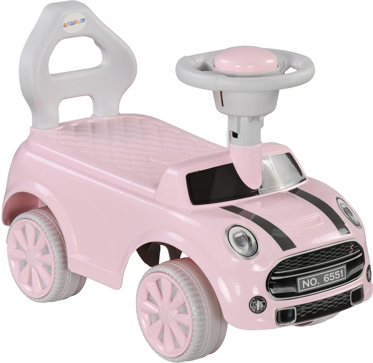 AIYAPLAY - Kinderglijbaanauto - PP - 53x25x35cm - Roze
