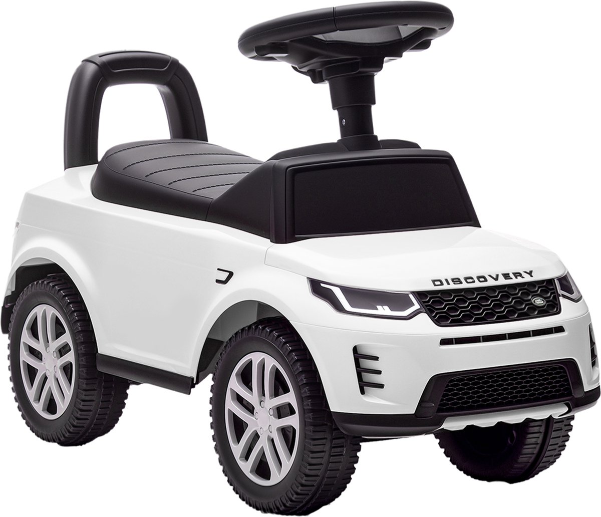 AIYAPLAY Kinderglijbaanauto - PP en staal - 65,5 x 28 x 42 cm - Wit