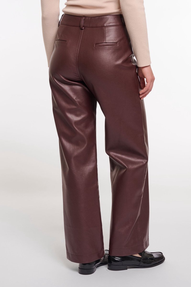 Rino & Pelle Broeken - Corian straight leg trousers petite - Bruin