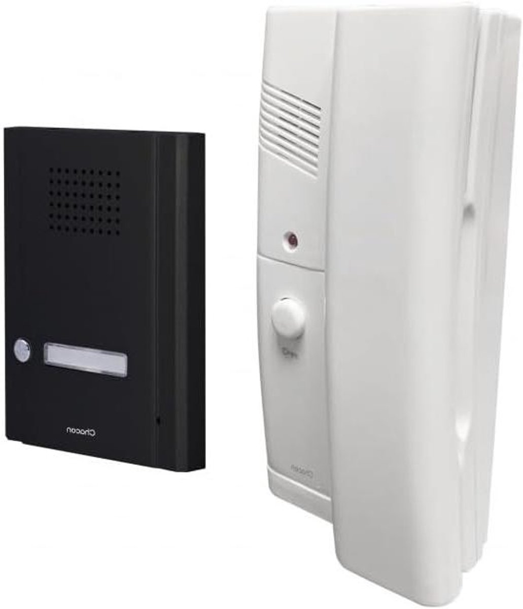 Deurintercom Systeem - Huis Deurbel - Veilig Toegang - Twee Draads Verbinding - 940g - Wit