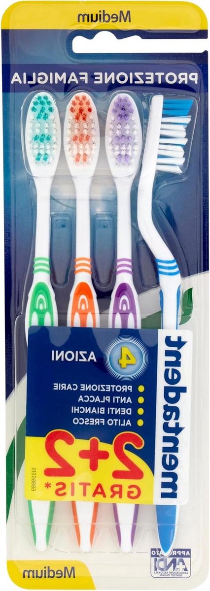 Tandenborstels - Mondverzorging - Dagelijkse Hygiëne - 4 Acties - 4 Stuks - Medium