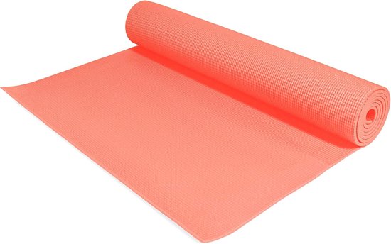 Yogamat PVC 180 x 60 x 0,5 cm - Koraalrood van Yogamat — afbeelding 4
