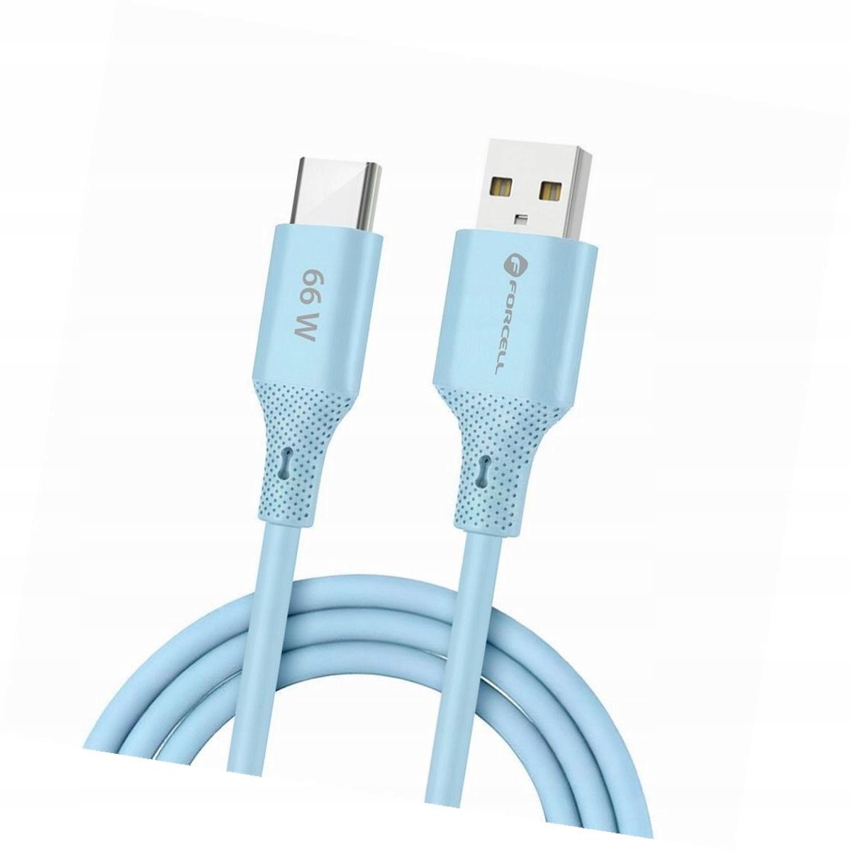 Forcell USB-A naar USB-C Kabel 1m Blauw 66W Android Auto