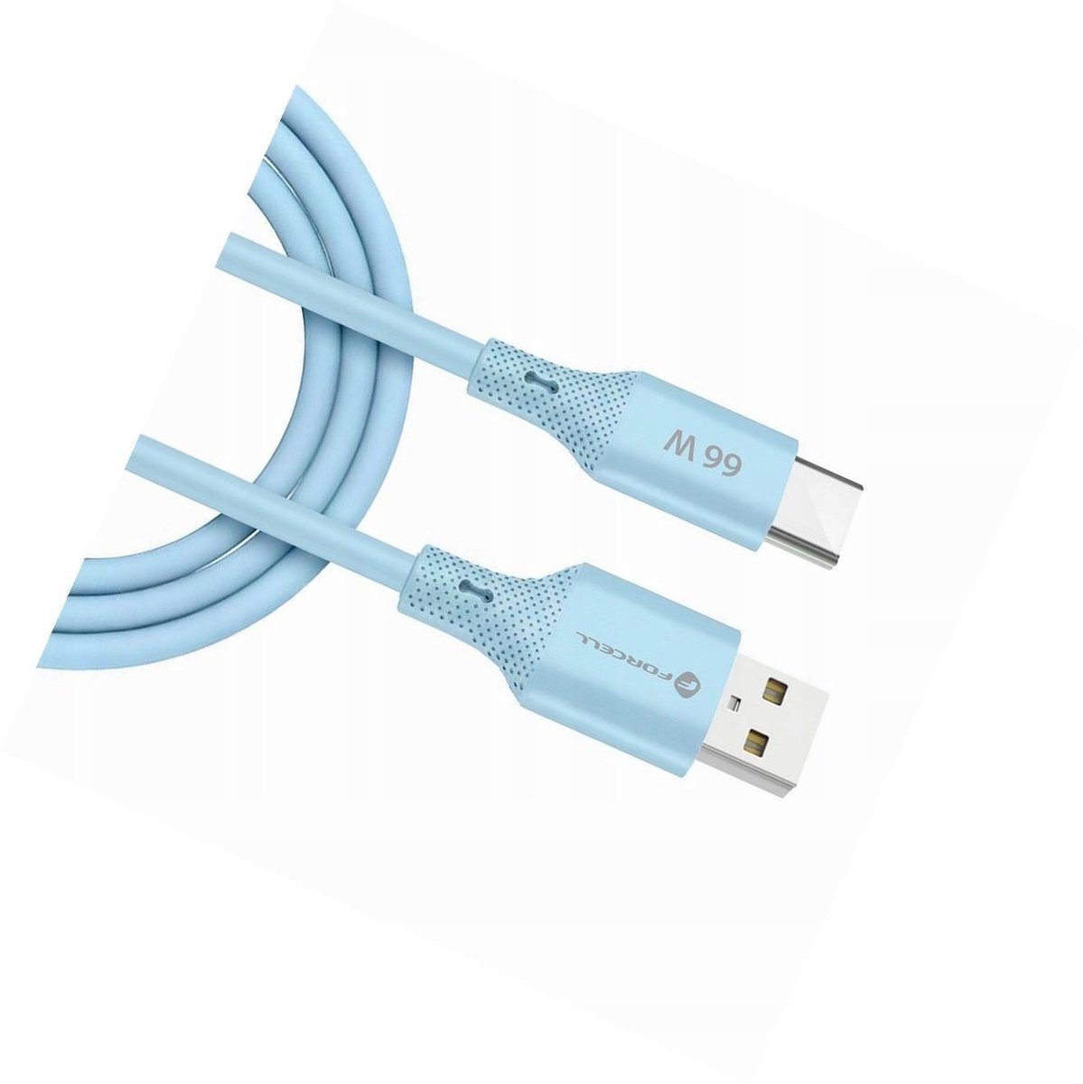 Forcell USB-A naar USB-C Kabel 1m 66W Blauw Android Auto Realme C55