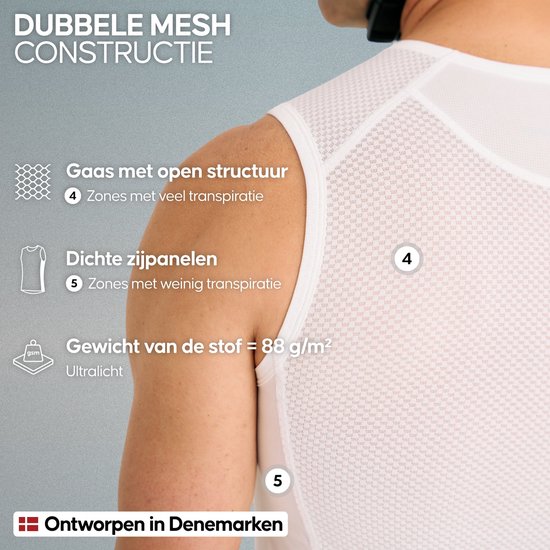 DANISH ENDURANCE Mesh Basislaag voor Fietsen - Heren - 2-Pack - Maat M — afbeelding 2