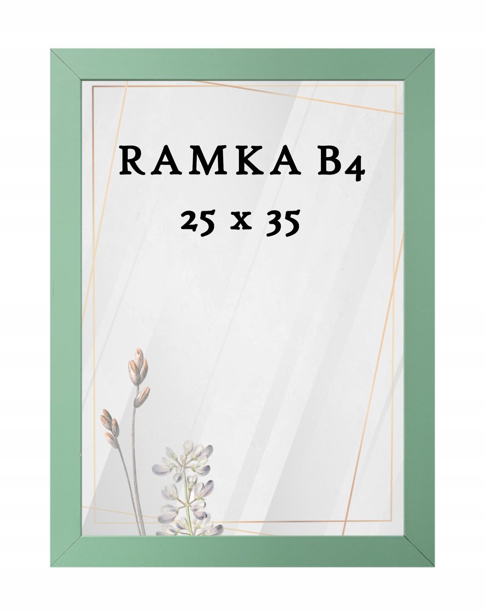 Mintgroene fotolijst 25x35 cm DAISY - Wanddecoratie