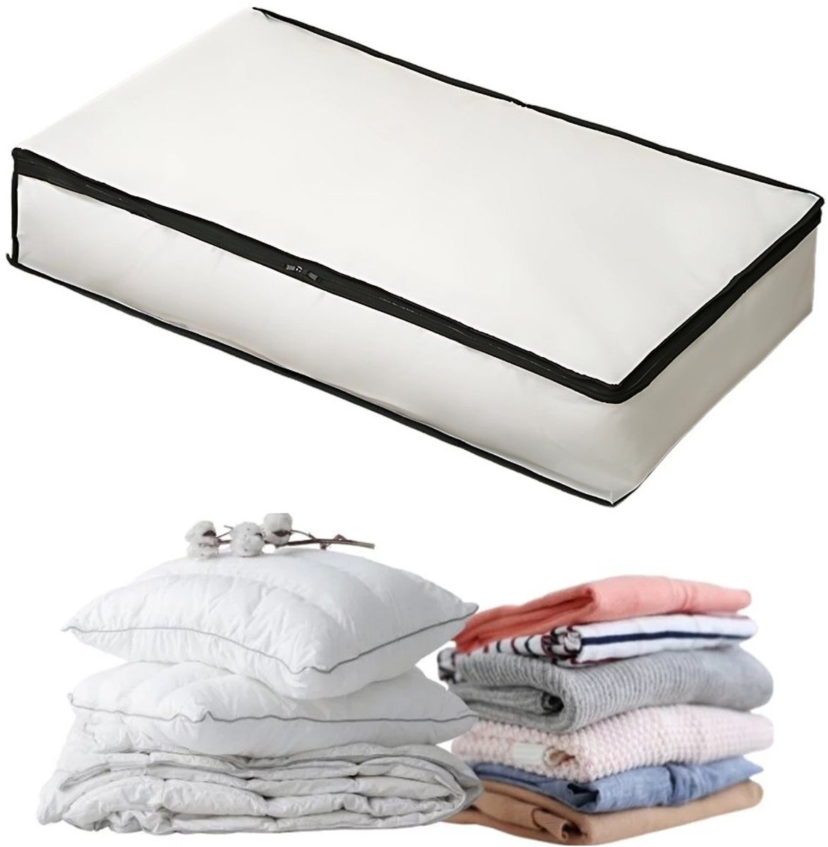 XXL Organizer opbergdoos voor beddengoed en kleding 80x45x15cm